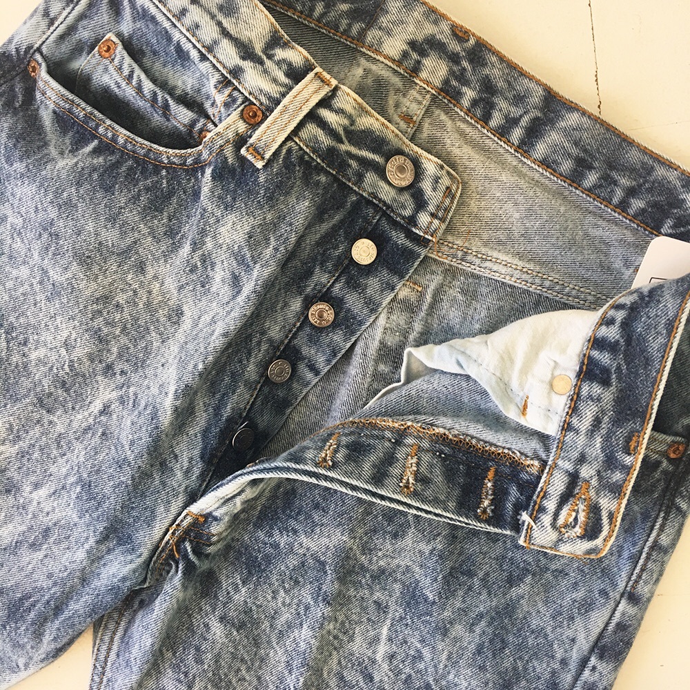 Vintage 1980s Levi’s 501 Acid Wash 34x30